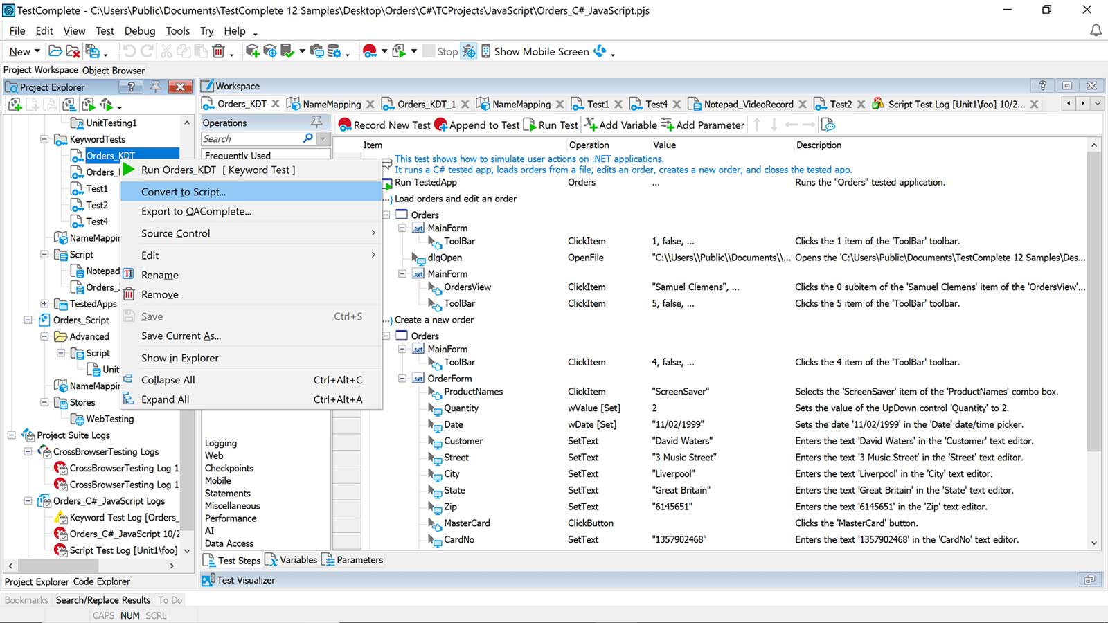 Test Design Framework