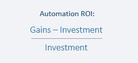 test automation roi formula