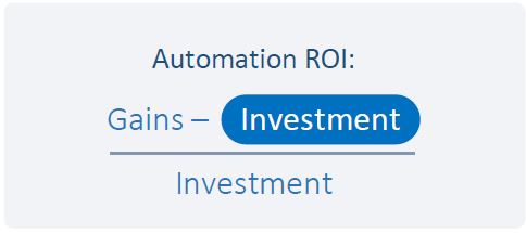 Test Automation ROI Formula Investments