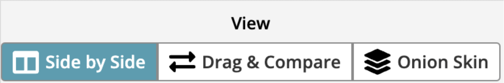 Edit views comparison options