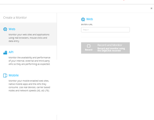 AlertSite cloud monitoring fast deployment dashboard