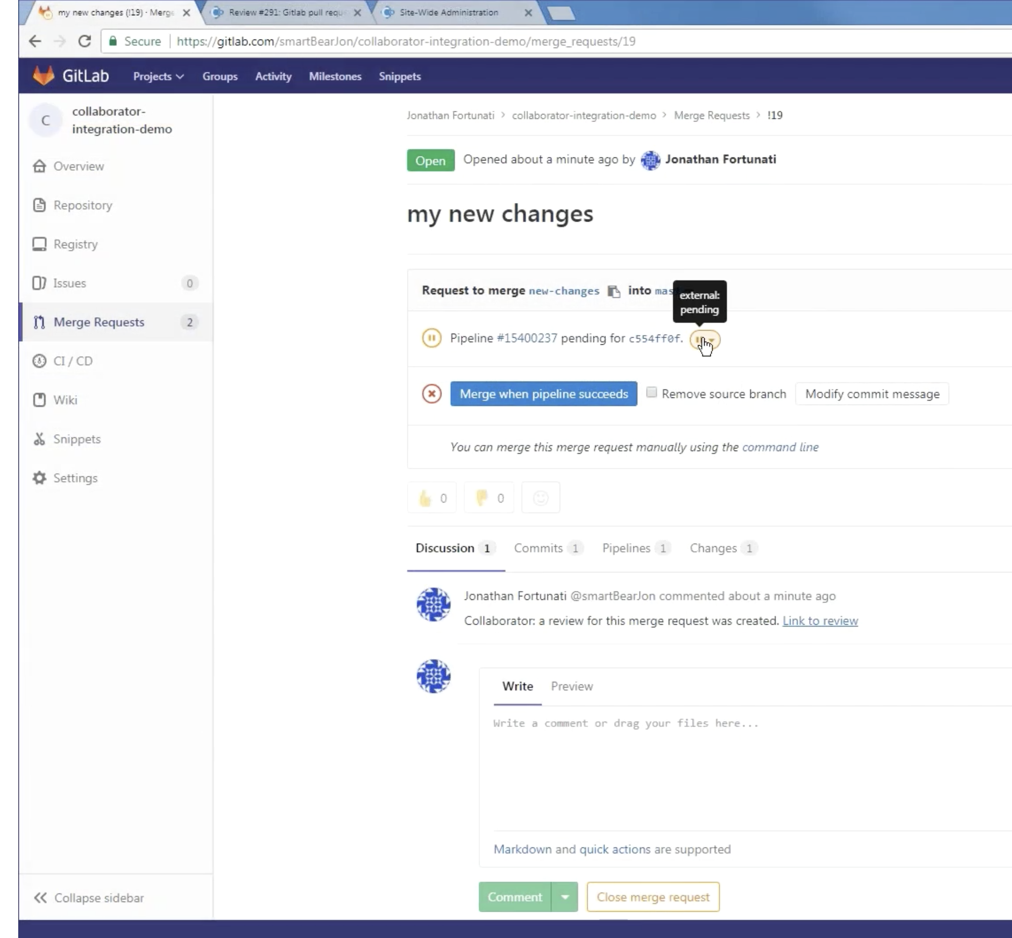 GitLab Merge Request
