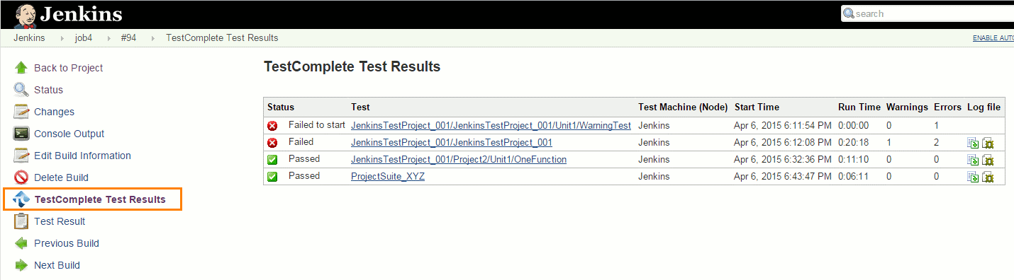 Jenkins testing