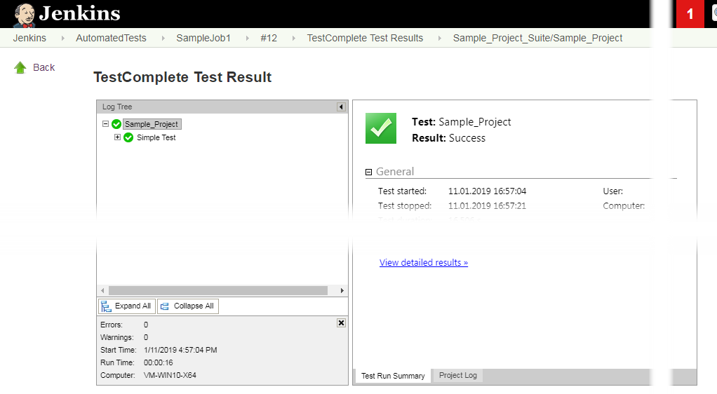 Jenkins testing
